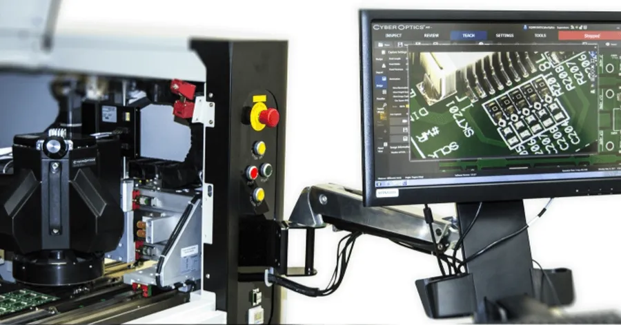 Various machines and tools used in PCB manufacturing.