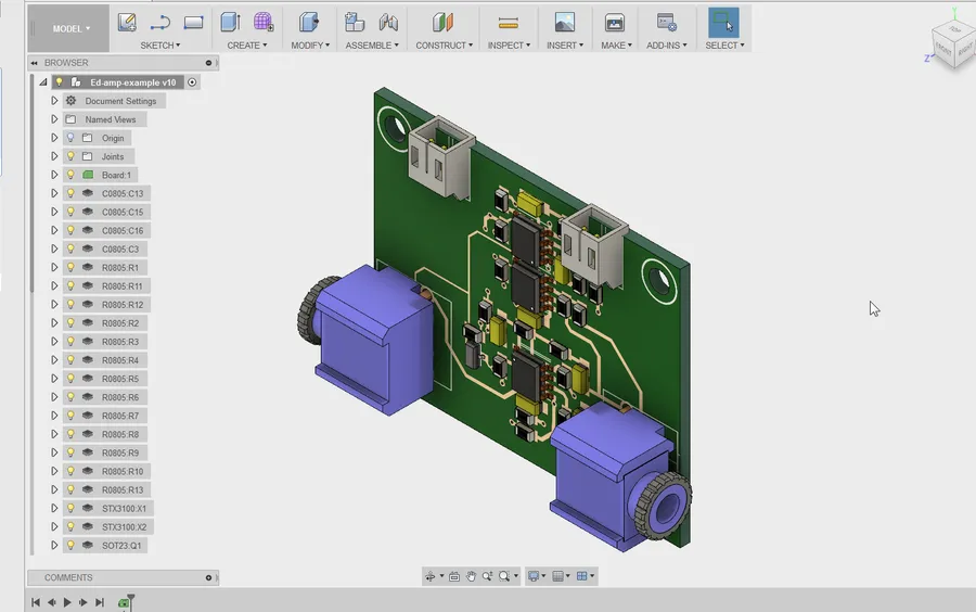 A software box or a screen displaying a commercial PCB design application.