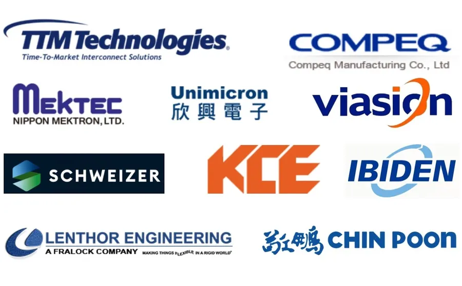Several different PCBs from various manufacturers showing diverse designs and quality.