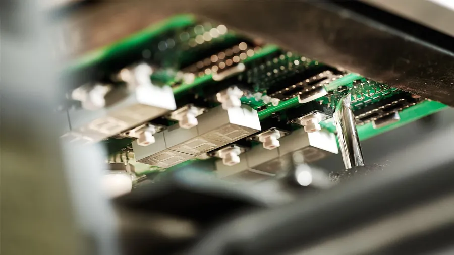 A large quantity of PCBs ready for shipment.