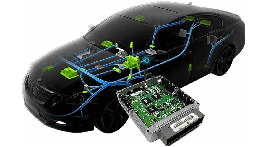 An example of a complex PCB used in automotive applications.