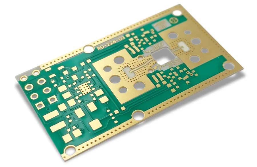 A sheet of Rogers PCB material.