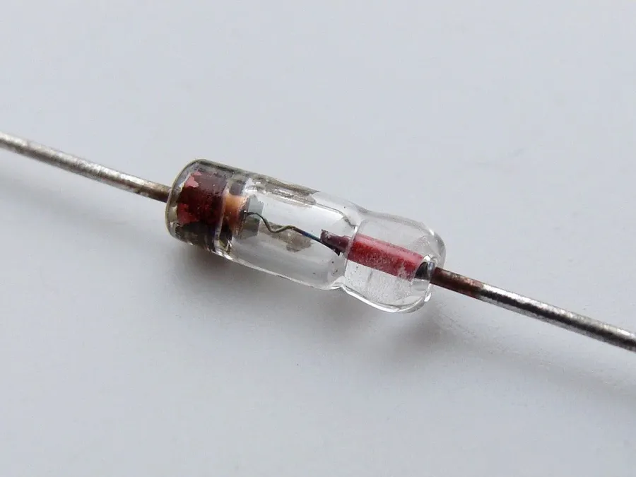 A close up shot of several electronic diodes.