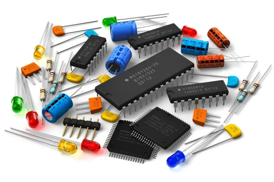 A sample purchase order for electronic components.