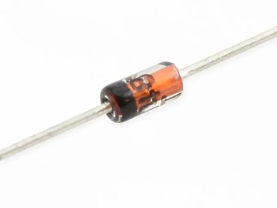 A circuit diagram showing a 1N4148 diode in a typical application.