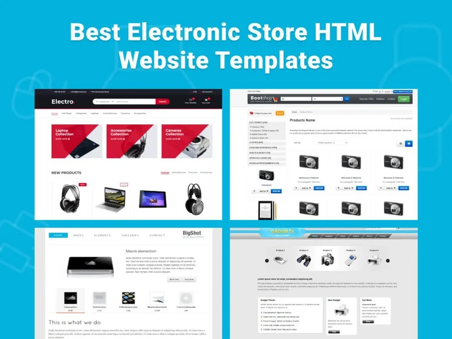 A view of an online store selling electronic components.