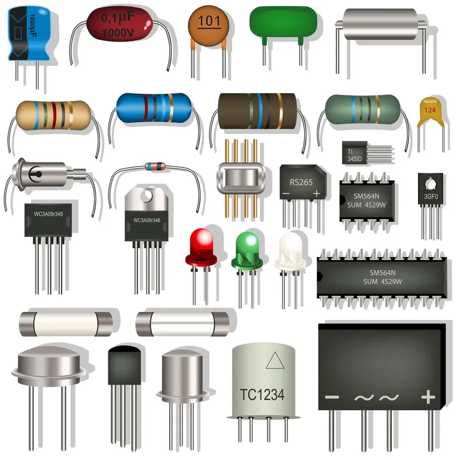 An electronic circuit with various components, including a 22 ohm resistor.