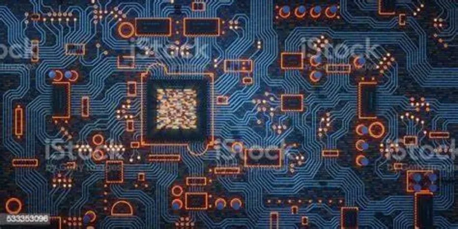A complex multi-layer PCB with advanced electronic components.