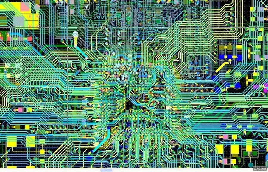 Example of a complex, high-speed PCB layout.