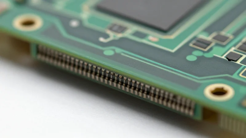 Substrate Selection: Material Science for mmWave Close-up macro view of advanced low-loss PCB material layers