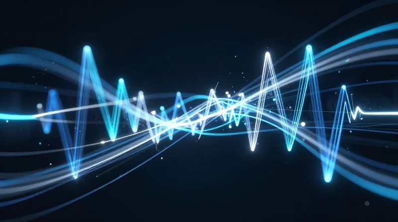 Signal integrity visualization showing clean data transmission