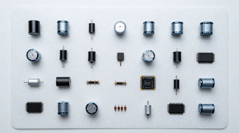 A secure, organized assembly of electronic parts representing component traceability.
