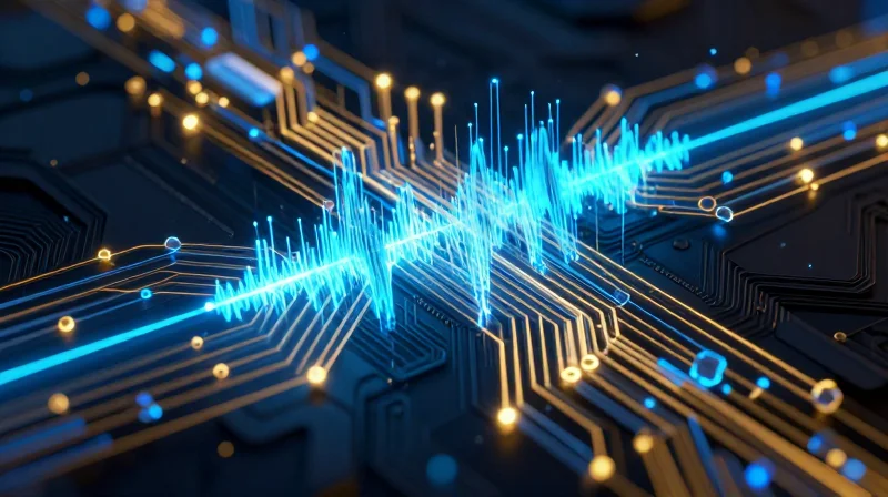 Maintaining Signal Integrity in Ultra-Compact Layers Abstract representation of electronic signals flowing through a compact multi-layer circuit board.