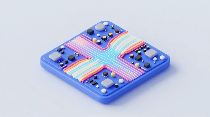 Isometric 3D model showing component density and heat dissipation paths in a dental imaging unit.