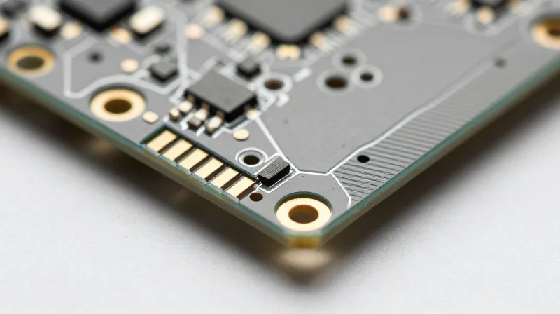 Macro close-up of a high-precision non-magnetic PCB assembly showing pristine soldering and clean substrate materials.