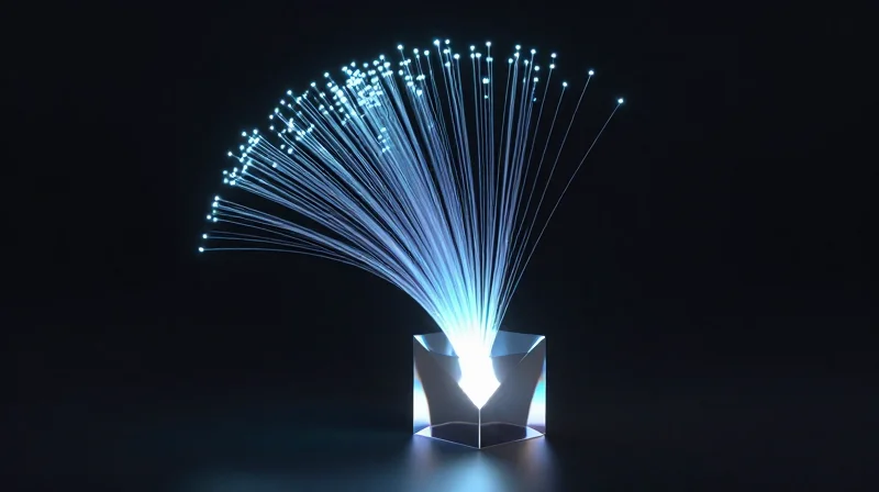3D visualization showing upward trending growth in performance