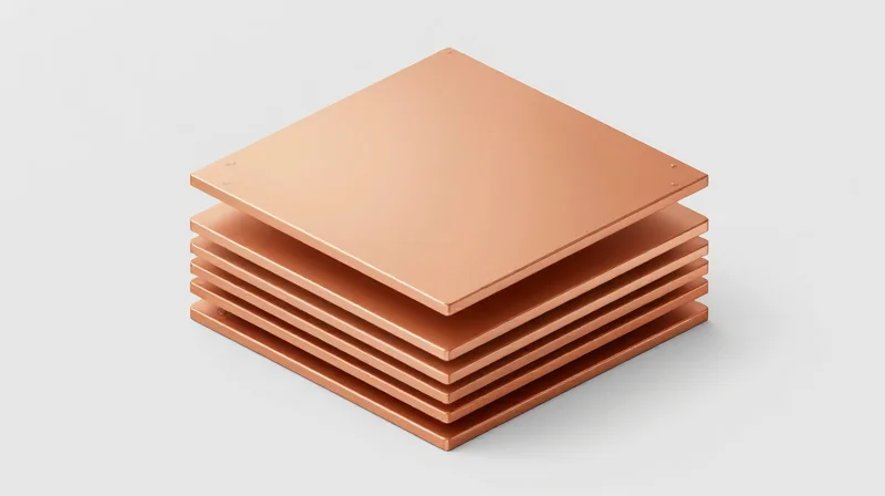 Cross-section view of a symmetric multi-layer PCB stack-up