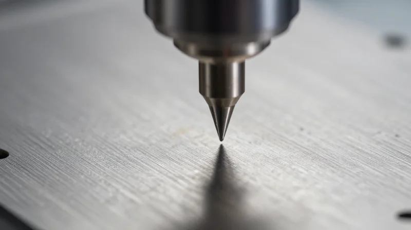 A professional microscopic inspection of a circuit board highlighting manufacturing precision.