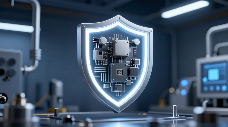 Prioritizing Regulatory Compliance and Safety Certifications A symbolic representation of high safety standards in electronics manufacturing.