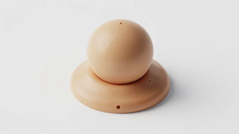 An abstract illustration showing a solder ball resting on paste without proper fusion