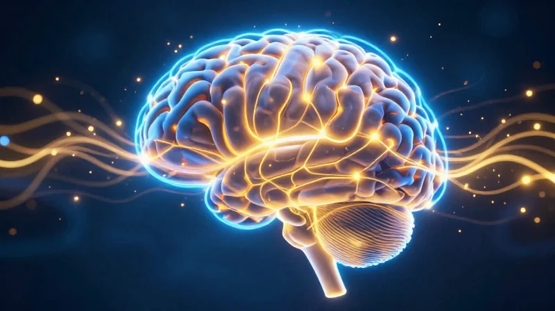 The Economics of Speed: Why 72 Hours Matters A glowing light bulb integrated into a complex brain structure representing cognitive flow.