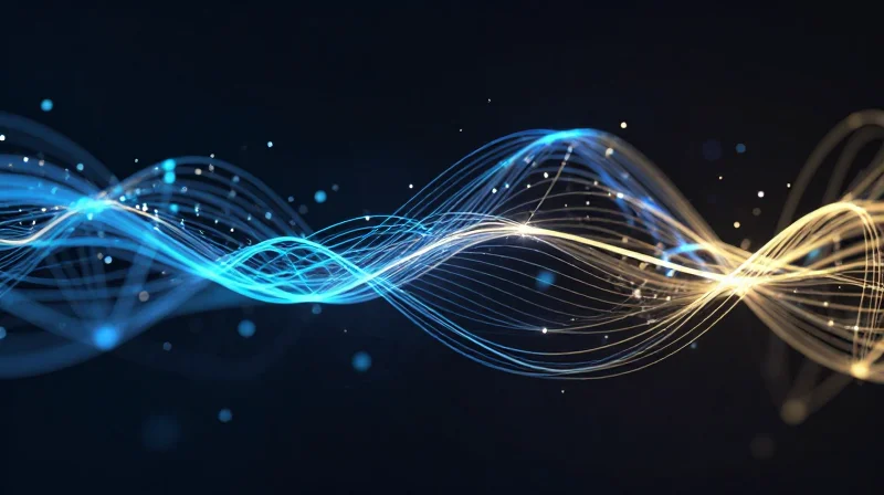 Scalability and Supply Chain Resilience Abstract visualization of data nodes and supply chain connections