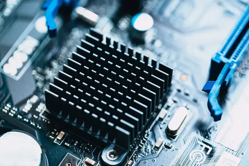 PCB with thermal management components inside a helmet