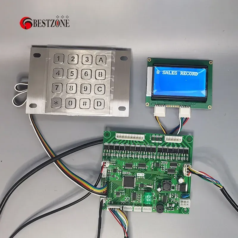 A custom PCB designed for a vending machine