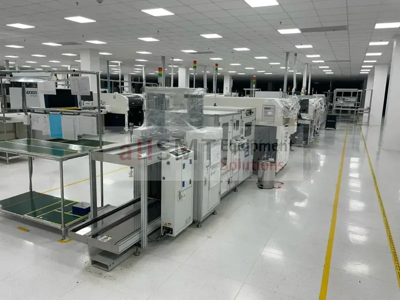 SMT assembly line in action