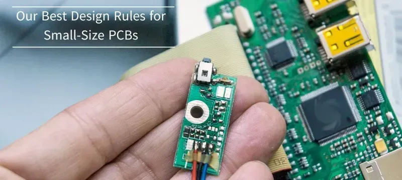 A miniaturized PCB circuit board, demonstrating compact design
