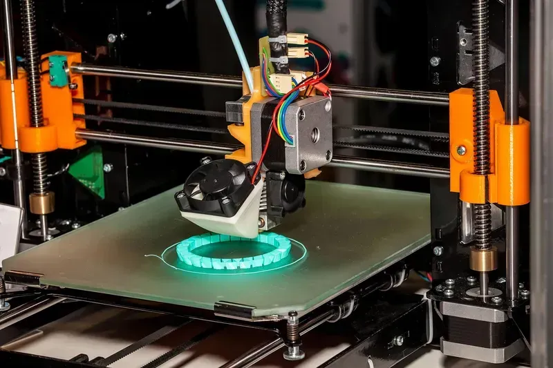 A rapid prototyping machine in operation