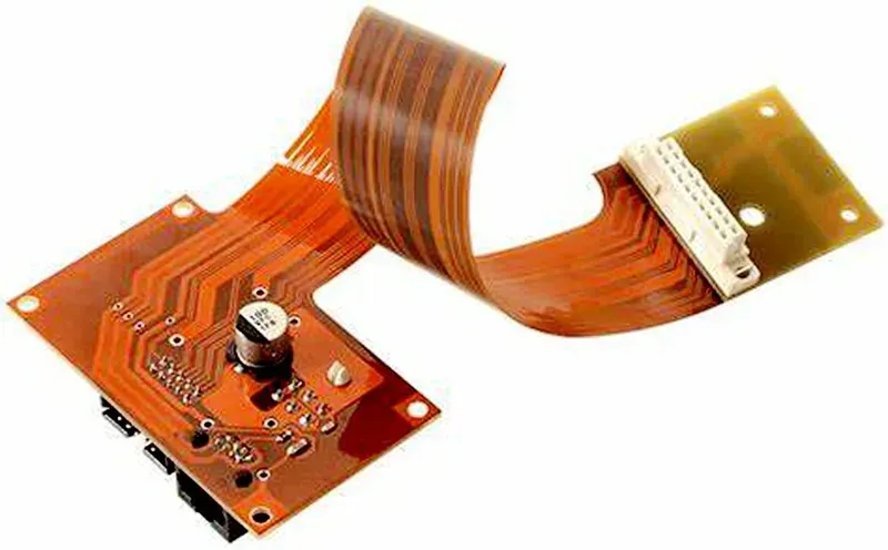 A sample of a flexible PCB circuit board