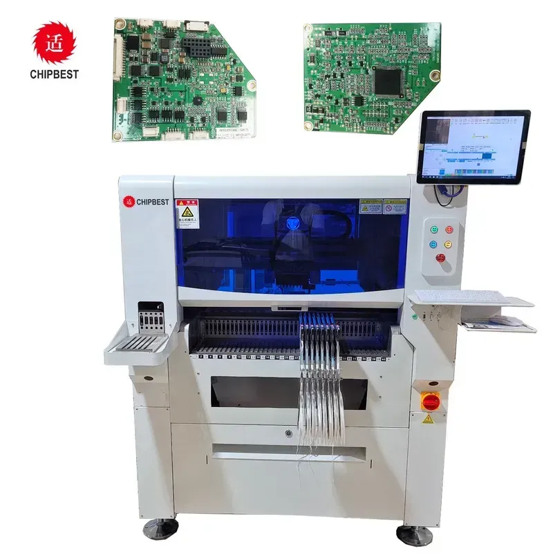 Close-up of precision equipment used in PCB manufacturing
