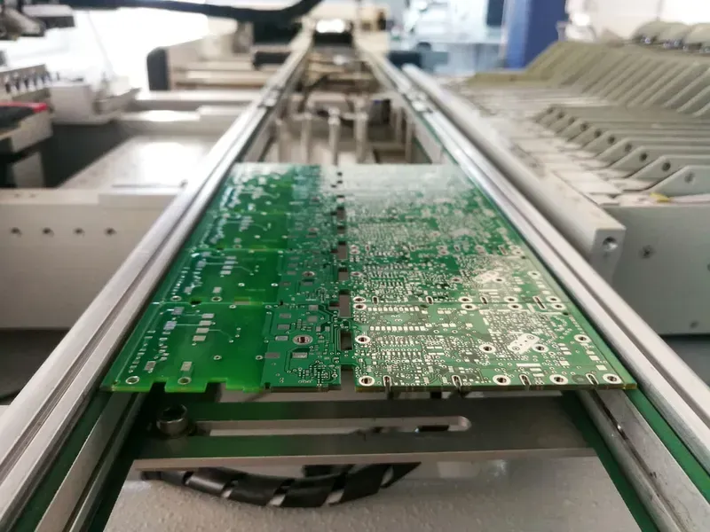 An automated production line for manufacturing PCB boards