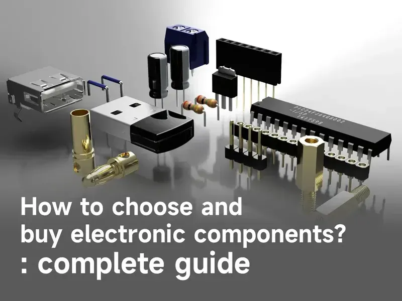 A variety of electronic components laid out for selection