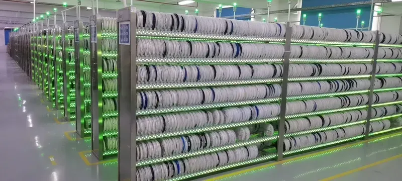 A warehouse storing various electronic components