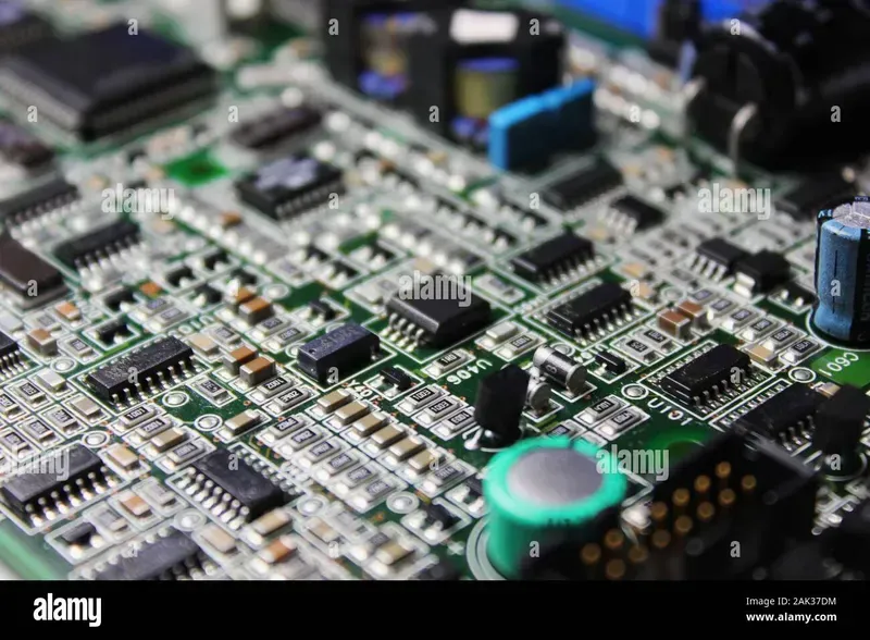 A close-up of a durable PCB board