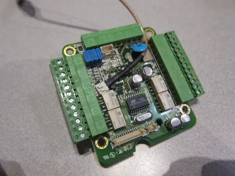 PCB inside a public surveillance camera