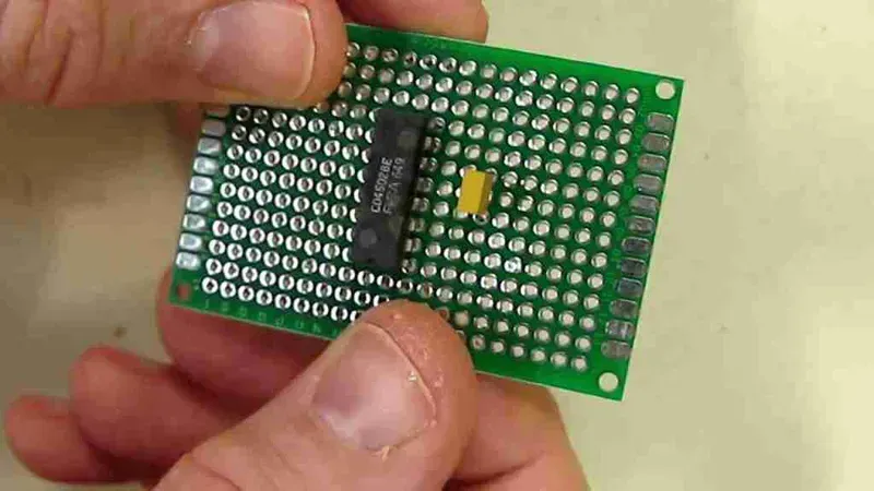 A prototype PCB sample from Zero One Solution